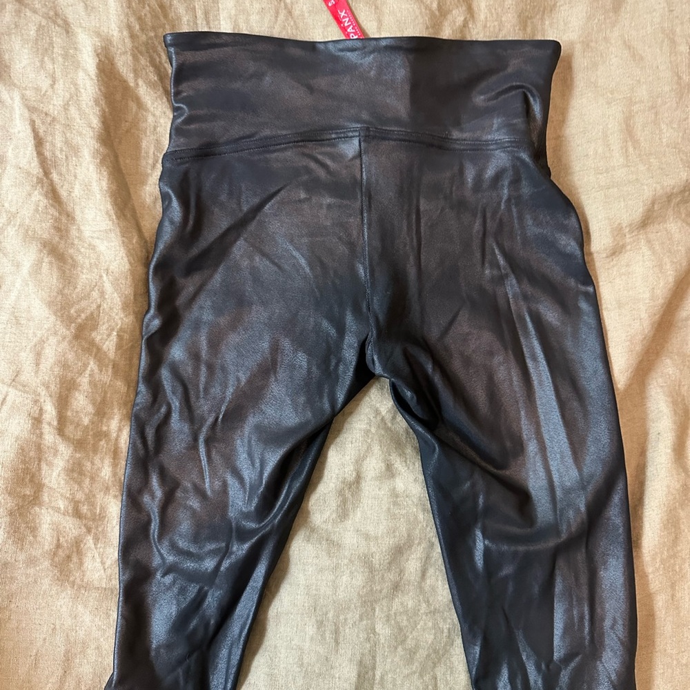 SPANX FAUX LEATHER LEGGINGS